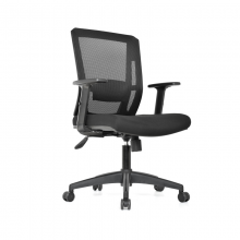 Sillas ergonómicas con espaldar  en malla y asiento tapizado