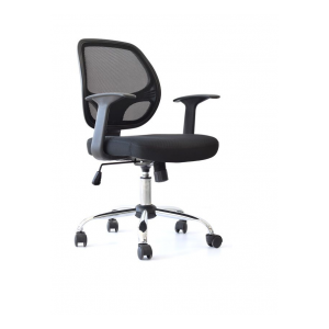 Sillas ergonómicas con espaldar  en malla y asiento tapizado