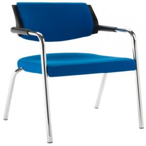 SILLA MOON CUATRO (4) PATAS ESTRUCTURA TUBO REDONDO ACABADO CROMO MUEBLES BOGOTA