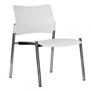 Silla universitaria tapizada asiento polipropileno