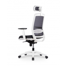 Sillas ergonómicas con espaldar  en malla y asiento tapizado